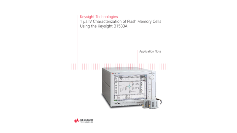 1 µs IV Characterization of Flash Memory Cells Using the B1530A Semiconductor Device Analyzer
